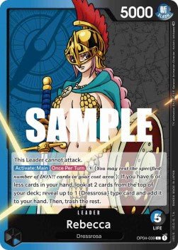 Rebecca (OP04-039) (V.1) - Kingdoms of Intrigue (Leader) [OP04-039] - Cards Beyond