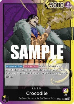 Crocodile (OP04-058) (V.1) - Kingdoms of Intrigue (Leader) [OP04-058] - Cards Beyond