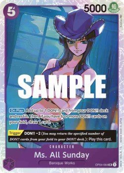 Ms. All Sunday (OP04-064) (V.1) - Kingdoms of Intrigue (Super Rare) [OP04-064] - Cards Beyond