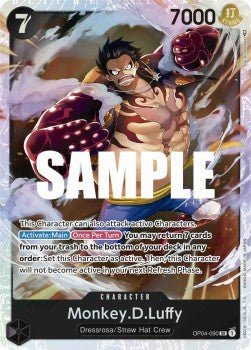 Monkey.D.Luffy (OP04-090) (V.1) - Kingdoms of Intrigue (Super Rare) [OP04-090] - Cards Beyond