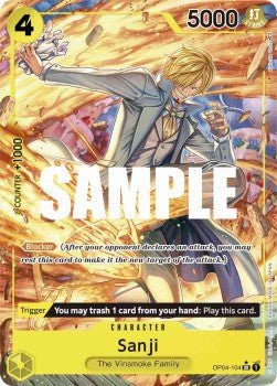 Sanji (OP04-104) (V.2) - Kingdoms of Intrigue (Alternate Art) [OP04-104] - Cards Beyond