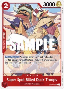 Super Spot-Billed Duck Troops (OP04-009) - Kingdoms of Intrigue (Uncommon) [OP04-009] - Cards Beyond