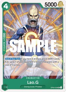 Lao.G (OP04-034) - Kingdoms of Intrigue (Uncommon) [OP04-034] - Cards Beyond