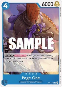 Page One (OP04-053) - Kingdoms of Intrigue (Uncommon) [OP04-053] - Cards Beyond