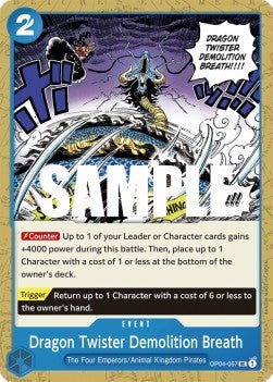 Dragon Twister Demolition Breath (OP04-057) - Kingdoms of Intrigue (Uncommon) [OP04-057] - Cards Beyond