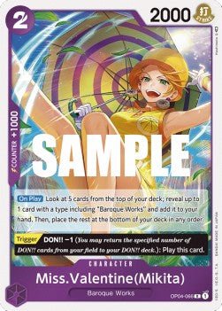 Miss.Valentine(Mikita) (OP04-066) - Kingdoms of Intrigue (Rare) [OP04-066] - Cards Beyond