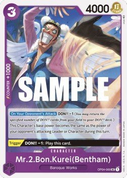 Mr.2.Bon.Kurei(Bentham) (OP04-069) - Kingdoms of Intrigue (Uncommon) [OP04-069] - Cards Beyond