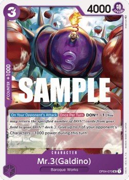 Mr.3(Galdino) (OP04-070) - Kingdoms of Intrigue (Uncommon) [OP04-070] - Cards Beyond