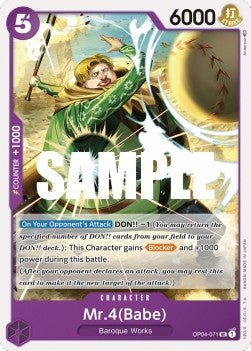 Mr.4(Babe) (OP04-071) - Kingdoms of Intrigue (Uncommon) [OP04-071] - Cards Beyond