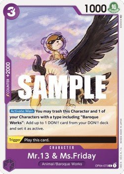 Mr.13 & Ms.Friday (OP04-073) - Kingdoms of Intrigue (Common) [OP04-073] - Cards Beyond