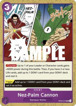 Nez-Palm Cannon (OP04-075) - Kingdoms of Intrigue (Uncommon) [OP04-075] - Cards Beyond