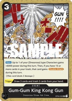Gum-Gum King Kong Gun (OP04-093) - Kingdoms of Intrigue (Uncommon) [OP04-093] - Cards Beyond