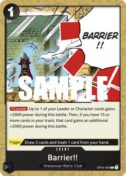 Barrier!! (OP04-095) - Kingdoms of Intrigue (Common) [OP04-095] - Cards Beyond