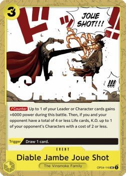 Diable Jambe Joue Shot (OP04-116) - Kingdoms of Intrigue (Uncommon) [OP04-116] - Cards Beyond