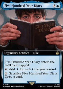 Five Hundred Year Diary (V.1) - Universes Beyond: Doctor Who: Extras (Rare) [XWHO-357] - Cards Beyond