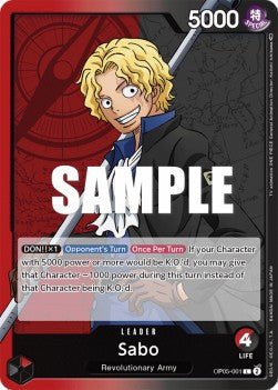 Sabo (OP05-001) (V.1) - Awakening of the New Era (Leader) [OP05-001] - Cards Beyond