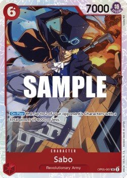 Sabo (OP05-007) (V.1) - Awakening of the New Era (Super Rare) [OP05-007] - Cards Beyond