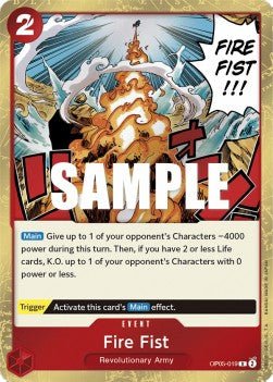 Fire Fist (OP05-019) - Awakening of the New Era (Rare) [OP05-019] - Cards Beyond