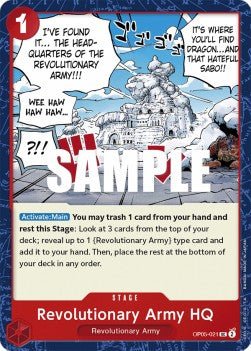 Revolutionary Army HQ (OP05-021) - Awakening of the New Era (Uncommon) [OP05-021] - Cards Beyond