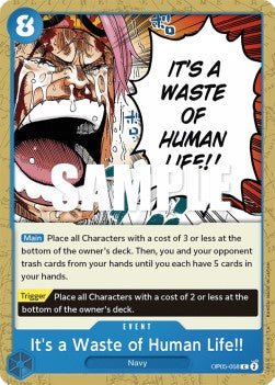 It's a Waste of Human Life!! (OP05-058) - Awakening of the New Era (Common) [OP05-058] - Cards Beyond