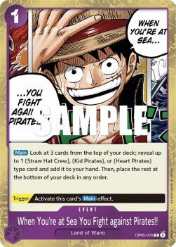 When You're at Sea You Fight against Pirates!! (OP05-076) - Awakening of the New Era (Rare) [OP05-076] - Cards Beyond