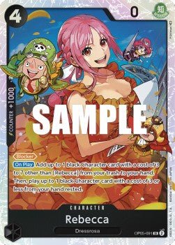 Rebecca (OP05-091) (V.1) - Awakening of the New Era (Super Rare) [OP05-091] - Cards Beyond