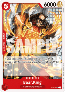 Bear.King (OP06-012) - Wings of the Captain (Uncommon) [OP06-012] - Cards Beyond