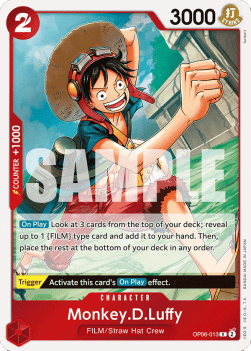 Monkey.D.Luffy (OP06-013) (V.1) - Wings of the Captain (Rare) [OP06-013] - Cards Beyond
