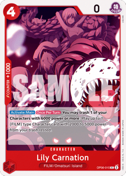 Lily Carnation (OP06-015) - Wings of the Captain (Common) [OP06-015] - Cards Beyond