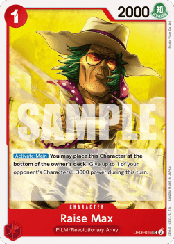 Raise Max (OP06-016) - Wings of the Captain (Uncommon) [OP06-016] - Cards Beyond