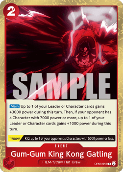 Gum-Gum King Kong Gatling (OP06-018) - Wings of the Captain (Rare) [OP06-018] - Cards Beyond