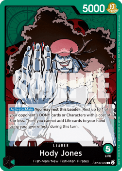 Hody Jones (OP06-020) (V.1) - Wings of the Captain (Leader) [OP06-020] - Cards Beyond