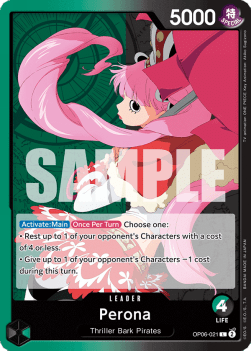 Perona (OP06-021) (V.1) - Wings of the Captain (Leader) [OP06-021] - Cards Beyond