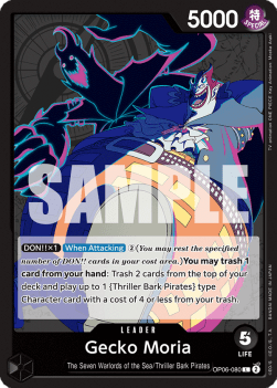 Gecko Moria (OP06-080) (V.1) - Wings of the Captain (Leader) [OP06-080] - Cards Beyond