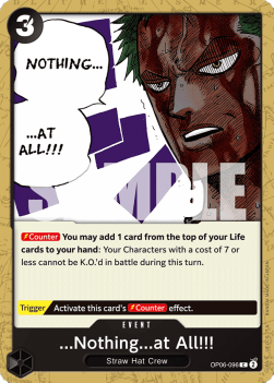...Nothing...at All!!! (OP06-096) - Wings of the Captain (Common) [OP06-096] - Cards Beyond