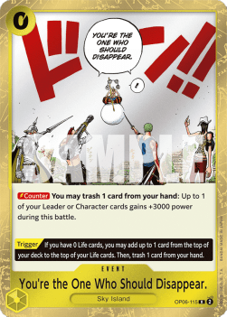 You're the One Who Should Disappear. (OP06-115) - Wings of the Captain (Rare) [OP06-115] - Cards Beyond