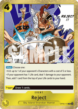 Reject (OP06-116) - Wings of the Captain (Rare) [OP06-116] - Cards Beyond