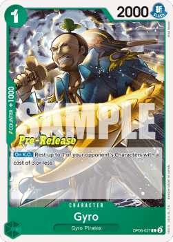 Gyro (OP06-027) - Promos: Wings of the Captain (Common) [OP06P-027] - Cards Beyond