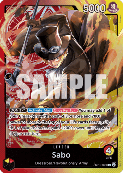 Sabo (ST13-001) (V.1) - Ultra Deck: The Three Brothers (Leader) [ST-13-001] - Cards Beyond