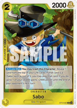 Sabo (ST13-007) (V.1) - Ultra Deck: The Three Brothers (Common) [ST-13-007] - Cards Beyond