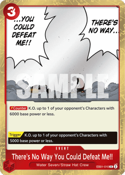 There's No Way You Could Defeat Me!! (EB01-010) - Memorial Collection (Rare) [EB01-010] - Cards Beyond