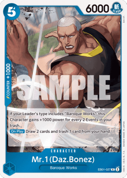 Mr.1(Daz.Bonez) (EB01-027) (V.1) - Memorial Collection (Rare) [EB01-027] - Cards Beyond