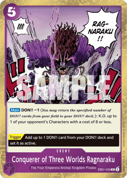 Conquerer of Three Worlds Ragnaraku (EB01-039) - Memorial Collection (Rare) [EB01-039] - Cards Beyond