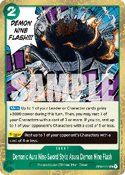 Demonic Aura Nine-Sword Style Asura Demon Nine Flash (OP07-036) - 500 Years into the Future (Rare) [OP07-036] - Cards Beyond