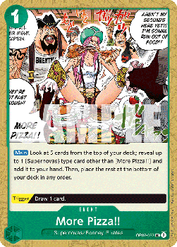 More Pizza!! (OP07-037) - 500 Years into the Future (Uncommon) [OP07-037] - Cards Beyond