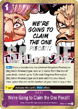 We're Going to Claim the One Piece!!! (OP07-077) - 500 Years into the Future (Rare) [OP07-077] - Cards Beyond