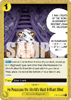 He Possesses the World's Most Brilliant Mind (OP07-114) - 500 Years into the Future (Uncommon) [OP07-114] - Cards Beyond