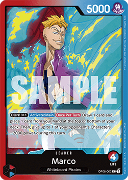 Marco (OP08-002) (V.1) - Two Legends (Leader) [OP08-002] - Cards Beyond