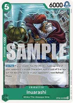 Inuarashi (OP08-022) - Two Legends (Uncommon) [OP08-022] - Cards Beyond