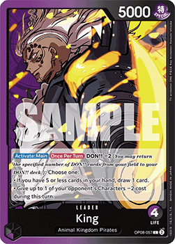 King (OP08-057) (V.1) - Two Legends (Leader) [OP08-057] - Cards Beyond
